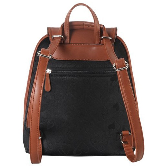 RIMEN & Co Brown Heart Embossed Backpack & Wallet main image 5